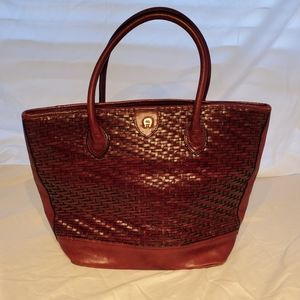 Genuine Leather Aigner Handbag